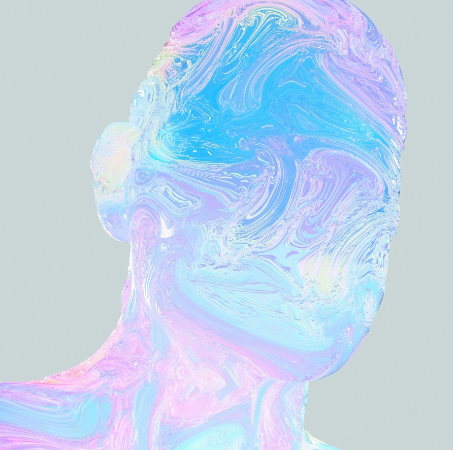 Digital twin blurred man image